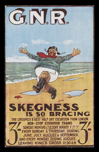 Postcard of poster Great Northern Railway, Skegness