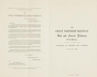 The Great Northern Railway Sick and Funeral Allowance Fund Statement of Receipts and Payments for the Year 1893