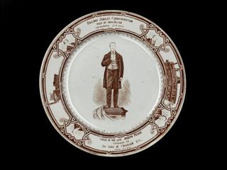 Joseph Pease commemorative plate