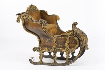 Decorated hand sleigh
