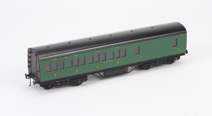 Model railway carriage, 7mm scale, Southern Railway