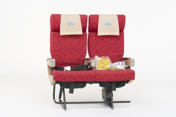 Double aircraft seat as installed on F27 aircraft