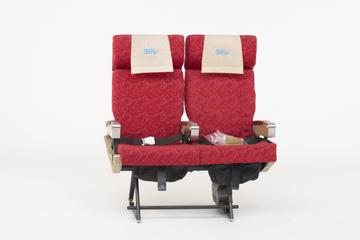 Double aircraft seat as installed on F27 aircraft
