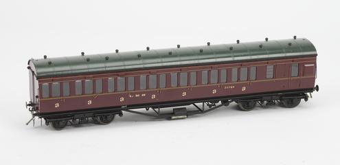 Model railway carriage, non-corridor 3rd brake, No.20784