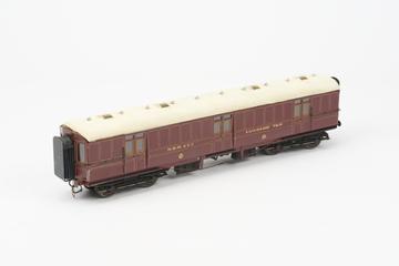 0-gauge model bogie luggage van No.407, North Eastern Railway