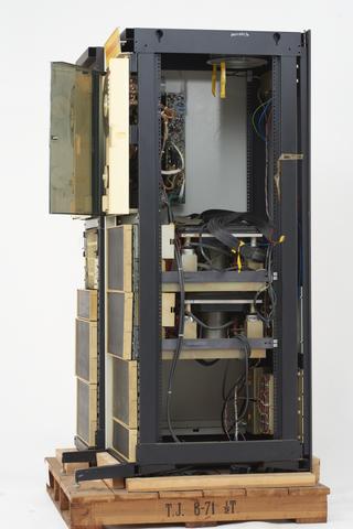 Left-hand DEC PDP-8 Computer rack. Technical Object File