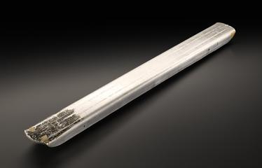 Aluminium plate for 'Magnetic river' demonstration