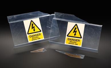 Safety signages for 'Magnetic river' demonstration