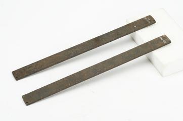 Strickles (to level off materials in the mould box)