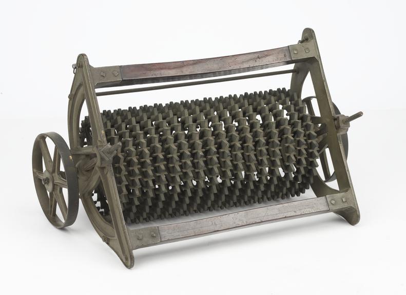 Model (Scale 1:4) of Garrett's clod crusher
