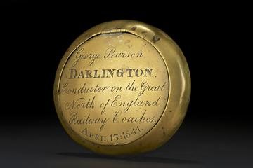 Tobacco tin - George Pearson, Darlington Conductor on the Great North of England Railway Coaches, April 13 1841