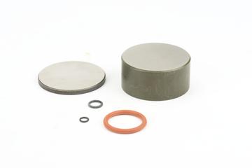 Spares for press for making potassium bromide discs for infrared spectroscopy.