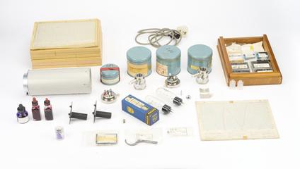 Spares accessories and records for Perkin Elmer 137 UV Spectrometer