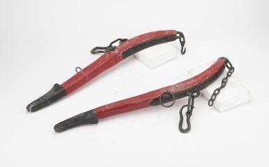 Wooden horse hames 1 pair