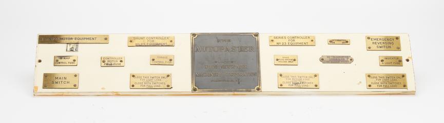 Plaques from Wood Newspaper Printing Press