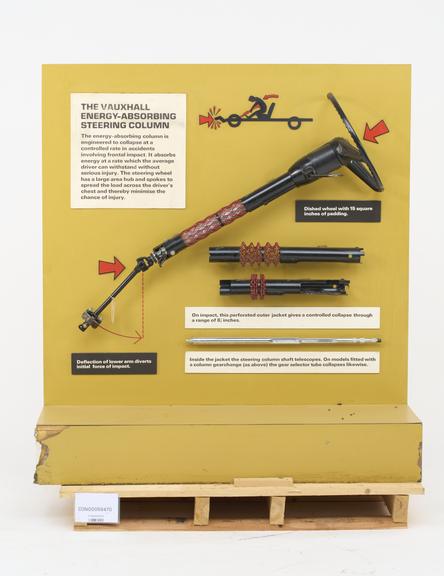 Exhibition Panel Showing Steering Column