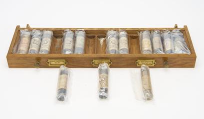 Drawer from a cabinet of synthetic dyes, British Dyestuffs Corporation, c.1920