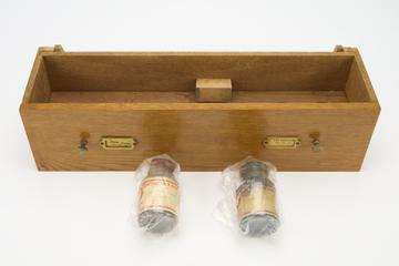Drawer from a cabinet of synthetic dyes, British Dyestuffs Corporation, c.1920