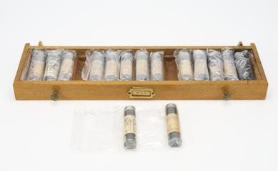 Drawer from a cabinet of synthetic dyes, British Dyestuffs Corporation, c.1920