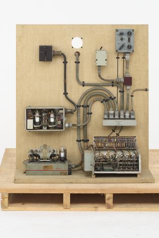 Mounted components from Lorenz standard 'blind approach' radar equipment