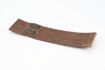 Length Texcela special belt, red painted, joined with Jackson fasteners