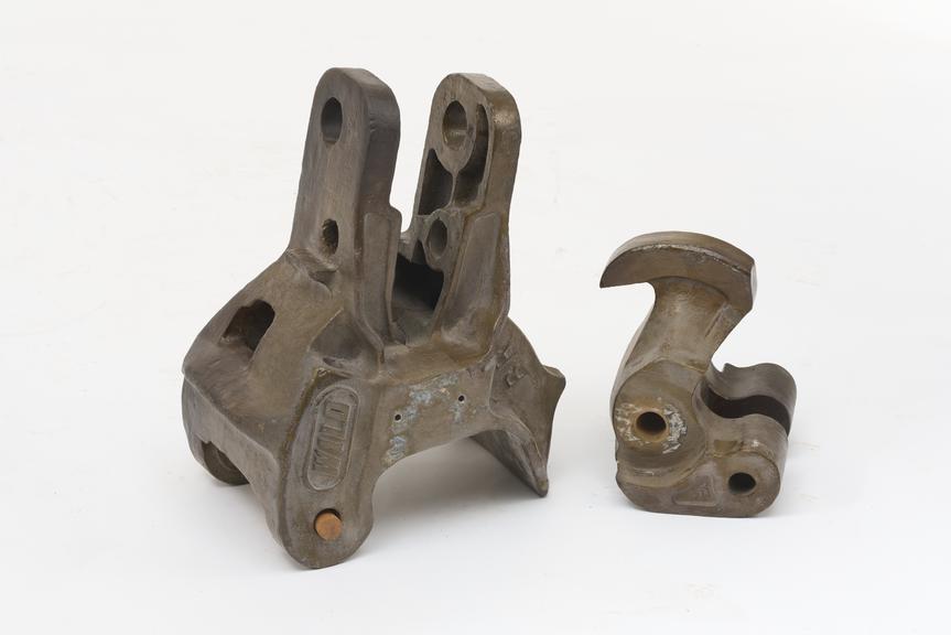 Two steel castings
