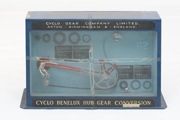 Bicycle hub-gear conversion exhibit