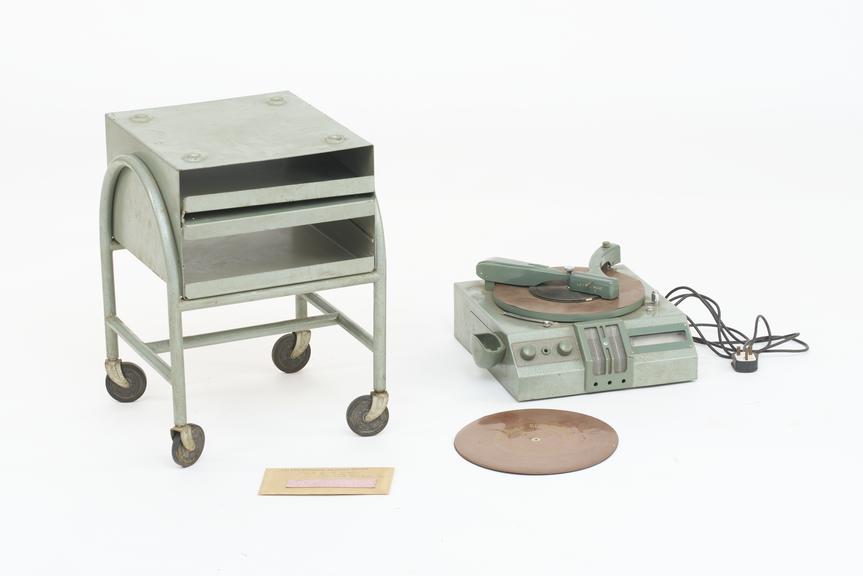 EMIDICTA, trolley-mounted electrically operated dictating machine