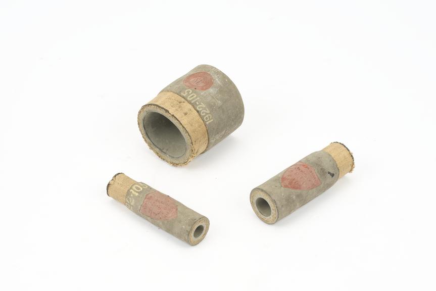 Three samples of flexible air hose