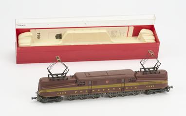 Model of Pennsyvania electric locomotive, c 1980