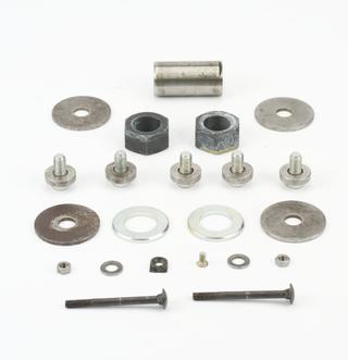 Screws, nuts and fastenings for McCormick Automatic Silk Screen Press, 1950