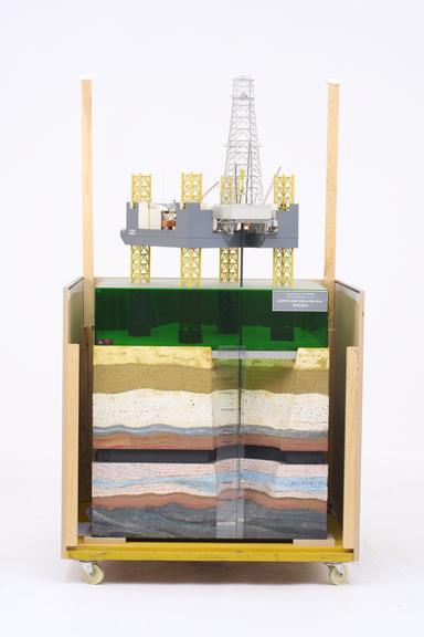 Model of North Sea drilling rig