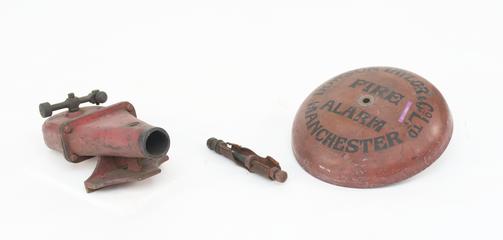 Fire alarm gong for automated sprinkler installation