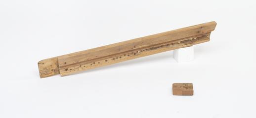 Section of gutter from padded cell