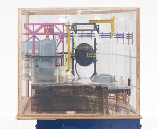 Upper quarter section of the engineering model of Sizewell-B Nuclear Power Station