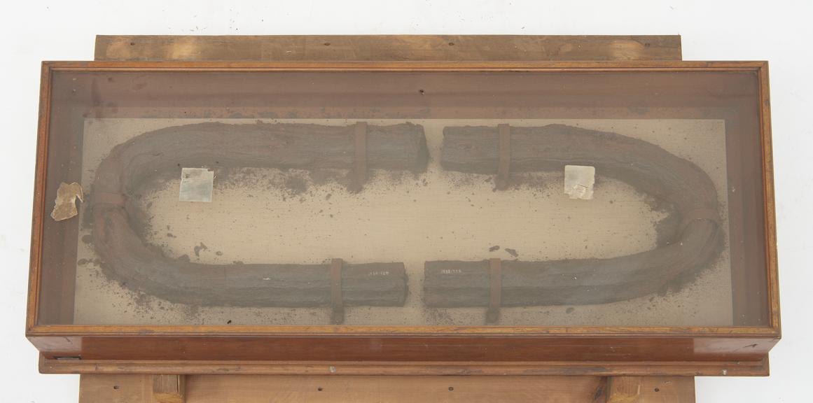 Link (in two parts) from Chain Used for Defence of Portsmouth Dockyard