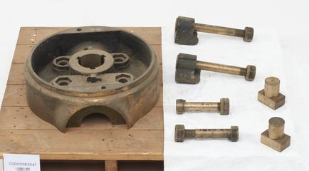 Pallet 1 of 3. Original varying pitch propeller. Full size in gunmetal. Woodcroft's Patent