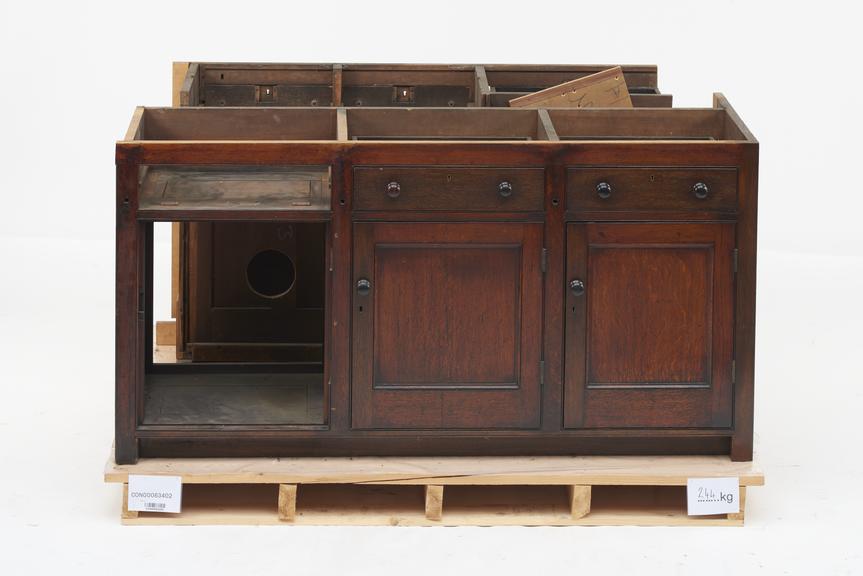 Group of Laboratory Benches and Fittings Dated 1895 from Government Chemists's Laboratory