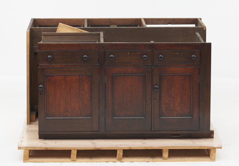 Group of Laboratory Benches and Fittings Dated 1895 from Government Chemists's Laboratory