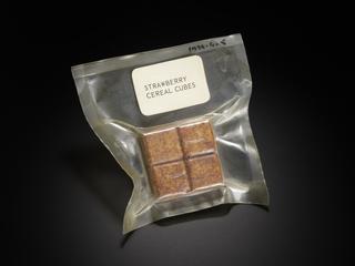 Gemini space food - strawberry cereal cubes