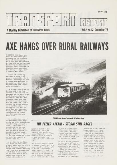 Printed issue of Transport Retort, volume 2 number 12, December 1978