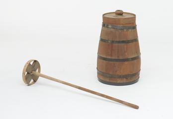 Wooden Plunger Churn with Plunger