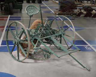 Horse-drawn road sweeper