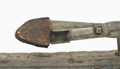 Sheath for textile shears.