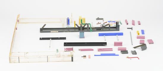 Upper quarter section of the engineering model of Sizewell-B Nuclear Power Station