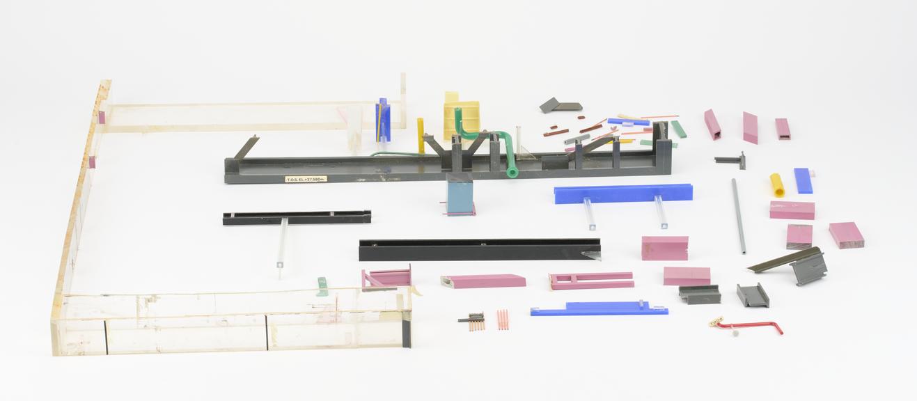 Upper quarter section of the engineering model of Sizewell-B Nuclear Power Station