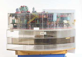 Lower quarter section of the engineering model of Sizewell-B Nuclear Power Station