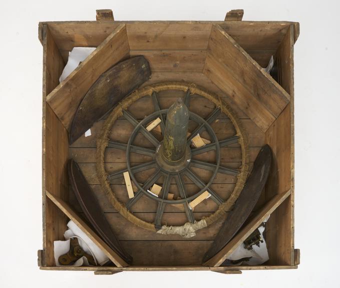 Part of circular instrument dividing engine.