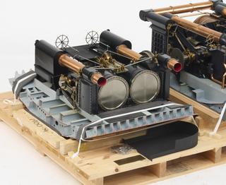 Working model, of the horizontal return connecting type twin cylinder engines of H.M.S. 'Agincourt'