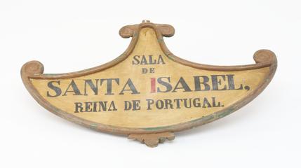 Shop sign from Sala de Santa Isabel